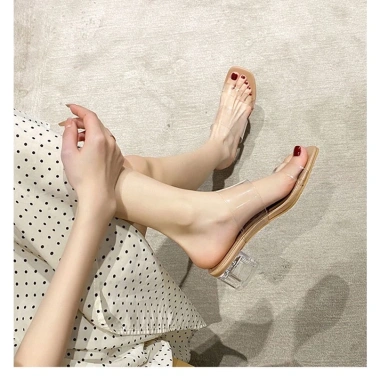 Dép hè quai meka trong màu nude sang chảnh, thoáng mát, đa năng du lịch, đi làm, đi cafe chỉ 189.000 VND 4