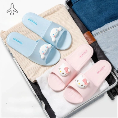 Dép Hello Kitty Gập Lại Siêu Mềm, Chống Trơn Trượt - Du Lịch và Công Sở 190k 2