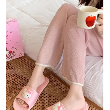 Dép Hello Kitty Gập Lại Siêu Mềm, Chống Trơn Trượt - Du Lịch và Công Sở 190k 3
