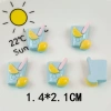 Dép kem mùa hè mát mẻ Sun Umbrella cây dừa bikini cream keo DIY nhựa phụ kiện 2.916 VNĐ 7