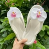 Dép kẹp hoa lan nơ nhung xinh, Eva chống trơn trượt, dễ phối, phong cách mới 56k 2
