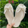 Dép kẹp hoa lan nơ nhung xinh, Eva chống trơn trượt, dễ phối, phong cách mới 56k 6