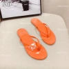 Dép kẹp nữ thời trang đi biển đế bệt xỏ ngón mũi tròn quai mảnh da bóng chống trượt 49k 5