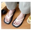 Dép kẹp xỏ ngón cao su mềm dẻo DX07 trắng sữa, chống nước, siêu nhẹ êm chân, thích hợp đi biển mưa cho nữ