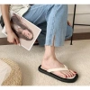 Dép kẹp xỏ ngón cao su mềm dẻo DX07 trắng sữa, chống nước, siêu nhẹ êm chân, thích hợp đi biển mưa cho nữ 9