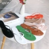 Dép kẹp xỏ ngón quai mảnh, mũi tròn, màu trơn, chống trượt đi biển - 45.000₫ 4