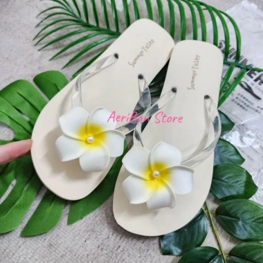 Dép kẹp xỏ ngón quai trong đính hoa sứ đi biển mùa hè - Nhiều màu sắc dễ thương, chỉ 26.000₫