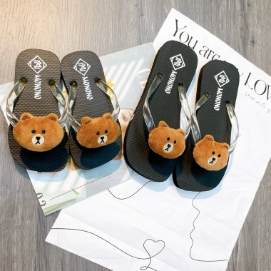 Dép Lào Gấu Nâu San San - Kẹp Xỏ Ngón Êm Chân, Đi Chơi Du Lịch Giá Ưu Đãi 70K 5