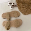 Dép lê cói 2 quai ngang trơn, siêu nhẹ, chống trơn trượt, vintage du lịch biển nữ D033 4