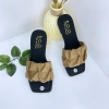 Dép Lê Quai Ngang Hoạ Tiết Nhún San San - Dép Nữ Cao 4 Phân, Sang Trọng, Đi Tiệc Du Lịch 7