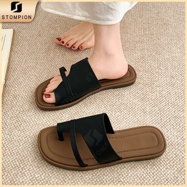 Dép Lê Sandal Nữ STOMPION Thời Trang Hàn Quốc - Phong Cách Tối Giản, Đế Bằng Êm, Nhiều Màu, Giá Chỉ 32.500₫ 8