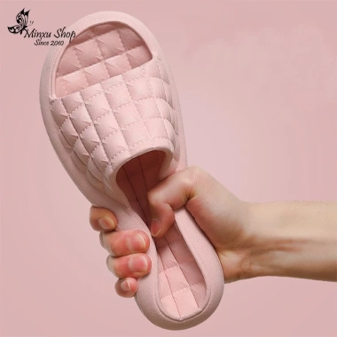 Dép lê xốp 4 mùa, hình ô vuông chống trượt - Đồ nhà tắm, văn phòng Minxu DEP03 24.190₫ 4