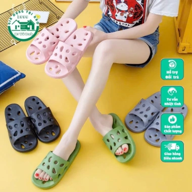Dép lê xốp siêu nhẹ hình ô vuông, chống trơn trượt, dùng trong nhà tắm, văn phòng, khách sạn – Giá chỉ 35.000đ 2