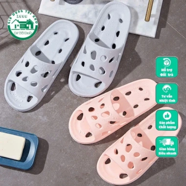 Dép lê xốp siêu nhẹ hình ô vuông, chống trơn trượt, dùng trong nhà tắm, văn phòng, khách sạn – Giá chỉ 35.000đ 3