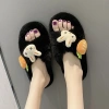 Dép Lông Đi Trong Nhà Cute Sticker Thỏ Cà Rốt, Quai Chéo Ấm Áp Mùa Đông 77.000₫ 6