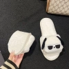 Dép lông hình cún đeo kính ngầu, dày 1,5 cm, chống trơn, ấm áp cho nhà, văn phòng, khách sạn - giảm còn 99.000₫ 6