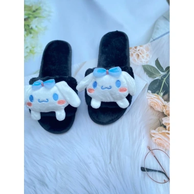 Dép lông hình gấu ngộ nghĩnh, đế dày chống trơn trượt, đa dạng mẫu - Giá chỉ 98.000₫