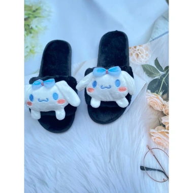 Dép lông hình gấu ngộ nghĩnh, đế dày chống trơn trượt, đa dạng mẫu - Giá chỉ 98.000₫