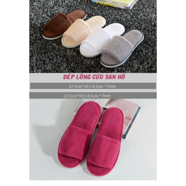 Dép lót lông đế chống trơn, đa màu, phù hợp nam nữ - Dùng trong văn phòng, nhà, giá 40.100₫