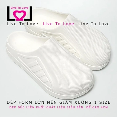 Dép nam bít mũi DUWA SN355 đúc liền khối siêu nhẹ, đế cao 4cm - Giá 78.989₫
