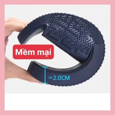 Dép nam nữ quai ngang cặp cao su đen chống trơn, unisex đi biển du lịch - 32.000₫ 8
