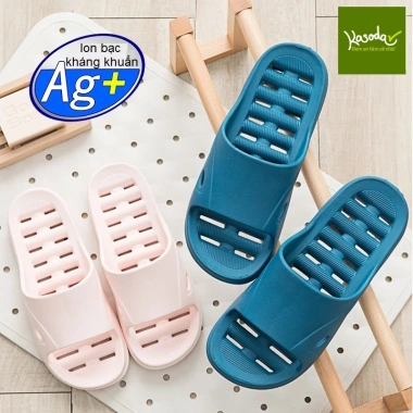Dép nhà tắm kháng khuẩn siêu nhẹ, siêu mềm, chống trơn, lỗ thoát nước, giá chỉ 119.000₫