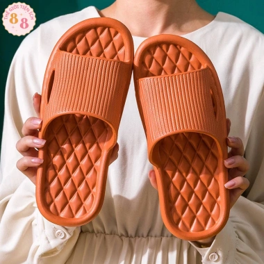 Dép Nhựa Dẻo Đi Trong Nhà - Chống Trơn Trượt, Siêu Bền, Đế Họa Tiết Trám 88.348 - 32.027 VND