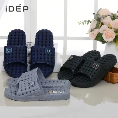 Dép nhựa lỗ tròn mặt cười Nam Nữ - Cao su mềm, chống trượt, dùng trong tắm, giá 34.393₫ 2