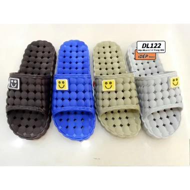 Dép nhựa lỗ tròn mặt cười Nam Nữ - Cao su mềm, chống trượt, dùng trong tắm, giá 34.393₫ 6