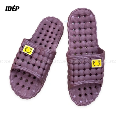 Dép nhựa lỗ tròn mặt cười Nam Nữ - Cao su mềm, chống trượt, dùng trong tắm, giá 34.393₫ 7