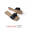 Dép Nữ Carnaval Đế Bệt Mũi Vuông Nơ To Da Mềm - Thoải Mái Đi Làm, Đi Chơi, Du Lịch, Giá Ưu Đãi 167k 3