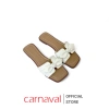 Dép Nữ Carnaval Đế Bệt Mũi Vuông Nơ To Da Mềm - Thoải Mái Đi Làm, Đi Chơi, Du Lịch, Giá Ưu Đãi 167k 4