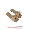 Dép Nữ Carnaval Đế Bệt Mũi Vuông Nơ To Da Mềm - Thoải Mái Đi Làm, Đi Chơi, Du Lịch, Giá Ưu Đãi 167k 6