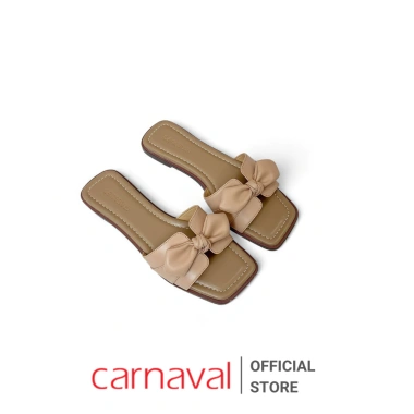 Dép Nữ Carnaval Đế Bệt Mũi Vuông Nơ To Da Mềm - Thoải Mái Đi Làm, Đi Chơi, Du Lịch, Giá Ưu Đãi 167k 6