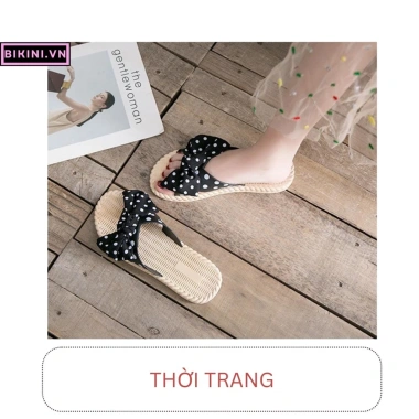 Dép nữ đi biển đi chơi đi làm họa tiết chấm bi siêu xinh êm mềm cao cấp - Giá chỉ 69.000 VND Hottrend BIKINI.VN 8 Dép nữ đi biển đi chơi đi làm họa tiết chấm bi siêu xinh êm mềm cao cấp - Giá chỉ 69.000 VND Hottrend BIKINI.VN 8