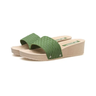 Dép nữ quai ngang DN05 xanh đế cao 5cm, tăng chiều cao, bền, phù hợp văn phòng, dạo phố - 89.000₫ 3
