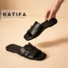 Dép nữ quai ngang H K135D Katifa có khóa lamy, giá ưu đãi 99.000đ, phong cách Tết