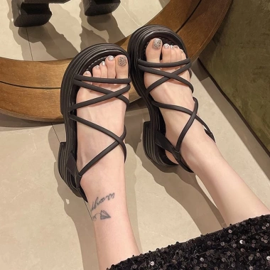 Dép Nữ Quai Ngang N211 Thời Trang QCCC Sandal Đế Eva 5cm Siêu Nhẹ Giá 199.500 VND