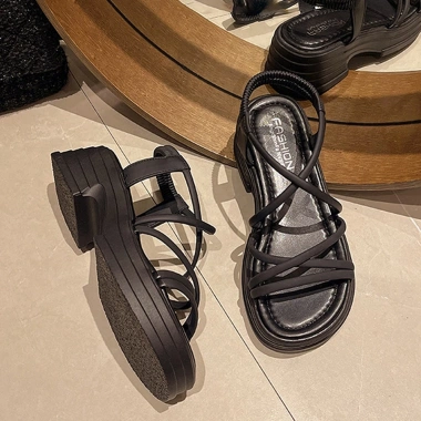 Dép Nữ Quai Ngang N211 Thời Trang QCCC Sandal Đế Eva 5cm Siêu Nhẹ Giá 199.500 VND