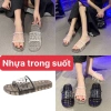 Dép nữ quai ngang PTLUXURY nhựa trong suốt bền bì dễ phối đồ Hàng cao cấp 39.5k 2