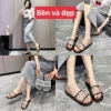Dép nữ quai ngang PTLUXURY nhựa trong suốt bền bì dễ phối đồ Hàng cao cấp 39.5k 3