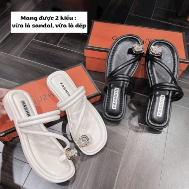 Dép nữ sandal đế mềm mại chống trượt, đi biển du lịch mẫu mới D047 giá 172k