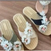 Dép quai chéo đính hoa nhỏ đi biển giả cói xinh xắn - Giá chỉ 36.999₫, giảm 10.000₫ 5