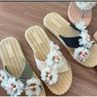 Dép quai chéo đính hoa nhỏ đi biển giả cói xinh xắn - Giá chỉ 36.999₫, giảm 10.000₫ 7