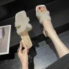 Dép quai chữ H lấp lánh ngọc trai, gót 3cm êm ái, dép hè - giá 219k 7