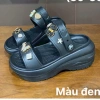 Dép quai hậu nữ đế cao xinh, sandal đi học kèm charm ngẫu nhiên - Giá 75.000₫ 4