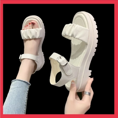 Dép Quai Hậu Sandal Nhún Sang Chảnh Đế PU Siêu Nhẹ Cực Êm Giá chỉ 99.000 VND