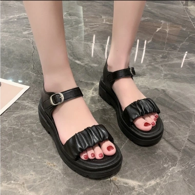 Dép Quai Hậu Sandal Nhún Sang Chảnh Đế PU Siêu Nhẹ Cực Êm Giá chỉ 99.000 VND