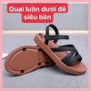 Dép quai hậu sandal nữ đế bệt thấp, quai dán, đi mưa, phù hợp văn phòng du lịch, thời trang nhiều dây – Giá chỉ 55k 2
