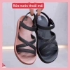 Dép quai hậu sandal nữ đế bệt thấp, quai dán, đi mưa, phù hợp văn phòng du lịch, thời trang nhiều dây – Giá chỉ 55k 6